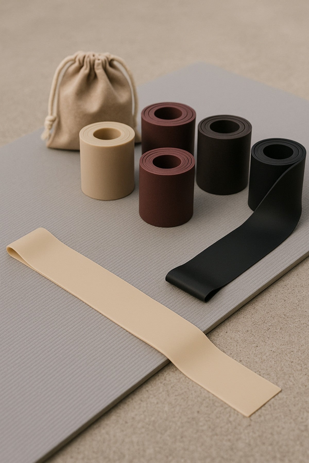 Bandes de résistance en latex — Entraînement complet & tonification douce