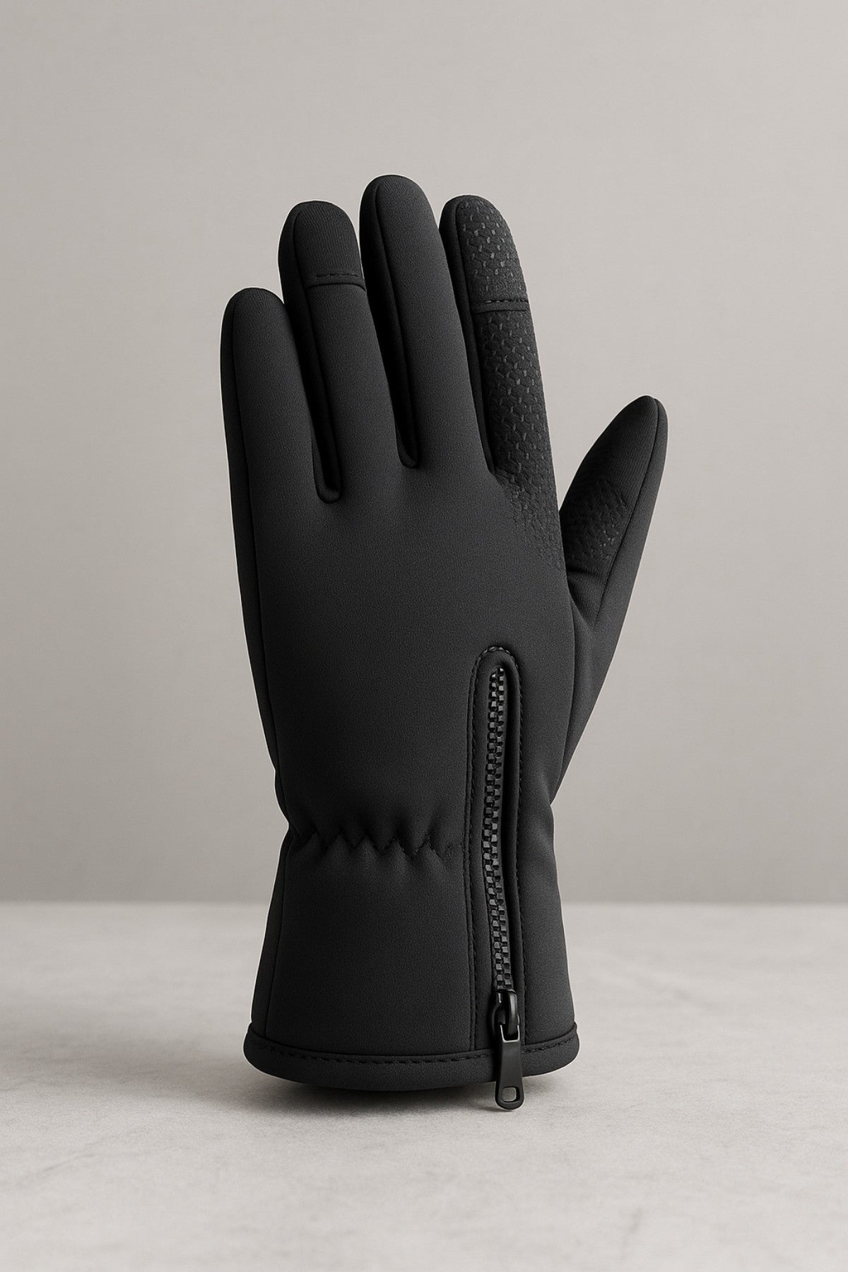 Gants hiver tactiles imperméables noir anthracite – Confort & performance premium