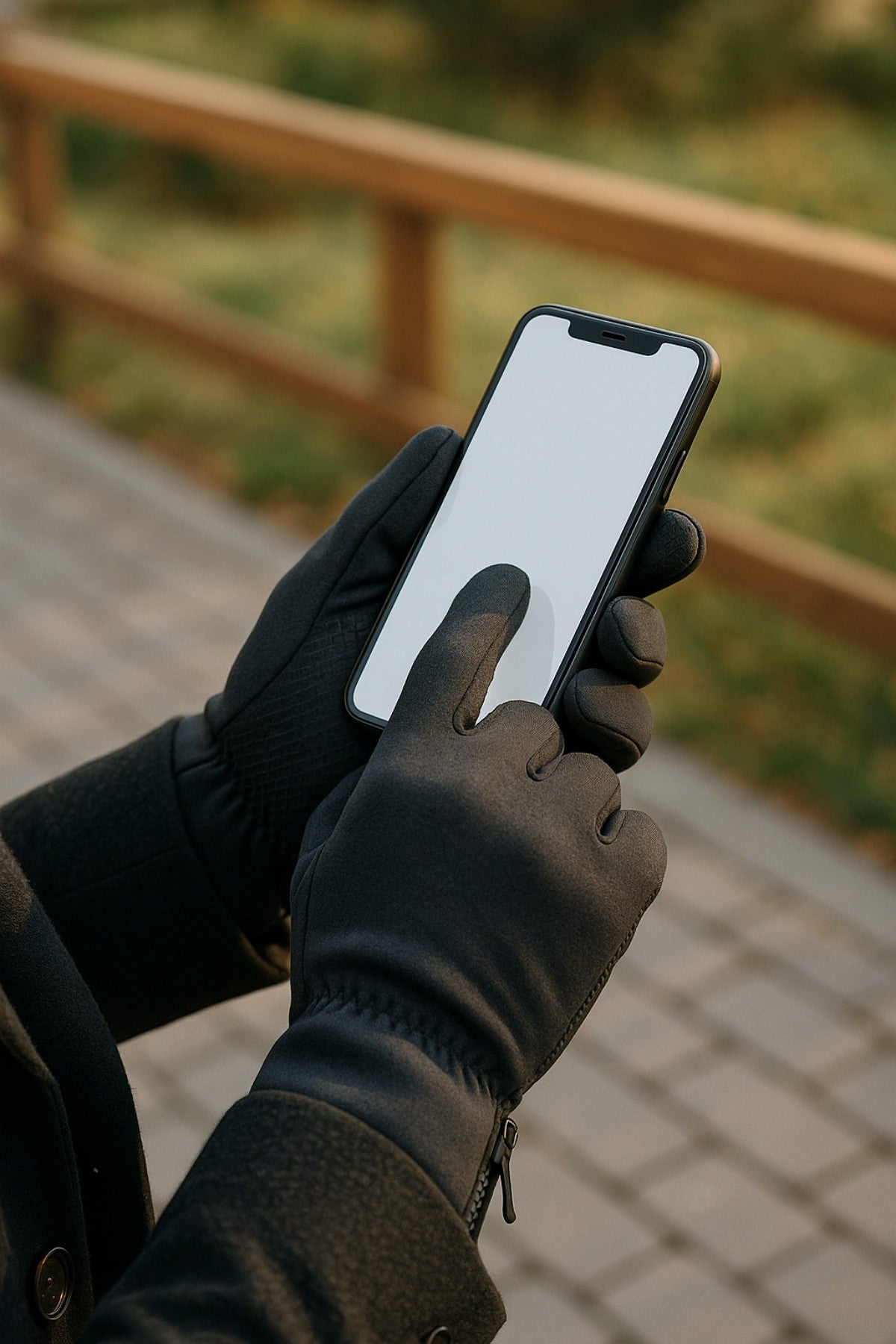 Gants hiver tactiles imperméables noir anthracite – Confort & performance premium