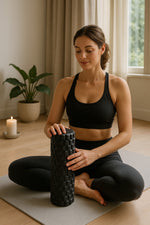 Rouleau de massage mousse noir 45 cm – Détente & récupération musculaire