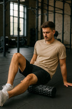 Rouleau de massage mousse noir 45 cm – Détente & récupération musculaire