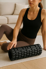Rouleau de massage mousse noir 45 cm – Détente & récupération musculaire