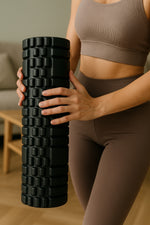 Rouleau de massage mousse noir 45 cm – Détente & récupération musculaire