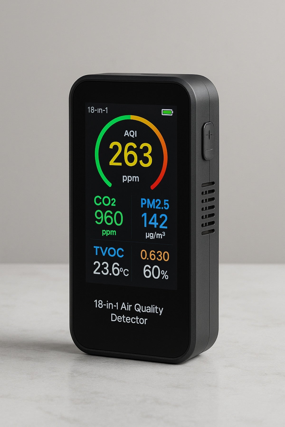 Détecteur intelligent de qualité de l’air 18-en-1